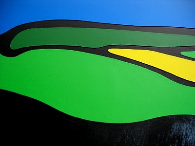 Blubb-Himmel Wald Wiesen Feld-Bild